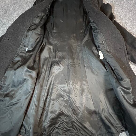 Hilary Radley Heavy Wool Pea Coat Large Jacket Made in Canada Size 14 - Picture 2 of 7